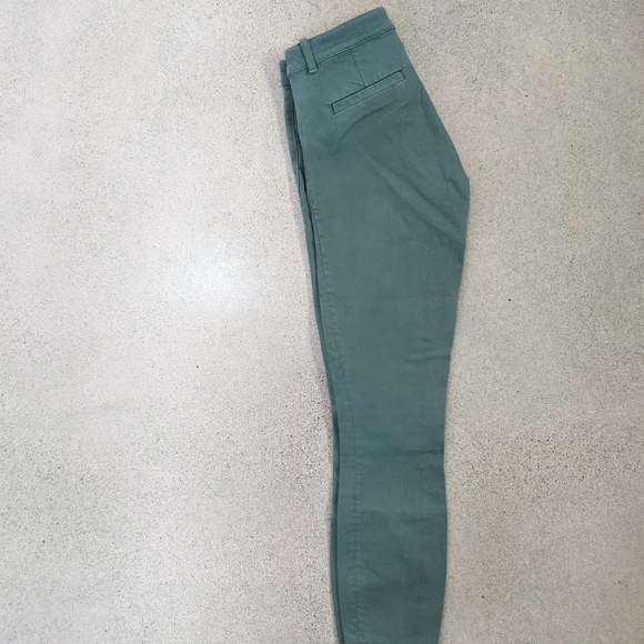 Gap teal stretch skinny crop pants - Picture 3 of 5